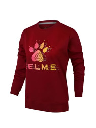 Свитшот KELME Women's Round Neck Sweater Burgundy