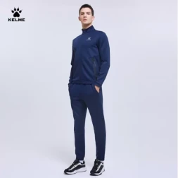 Спортивный костюм KELME Knit Jacket Suit Dark Blue