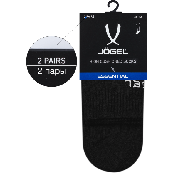 Носки высокие JÖGEL ESSENTIAL High Cushioned Socks, черный