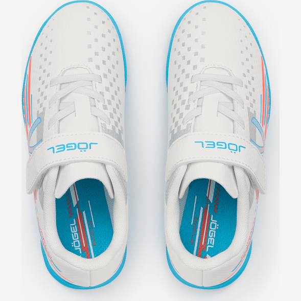 Бутсы зальные JOGEL Evofly IN Talant White/blue, детский