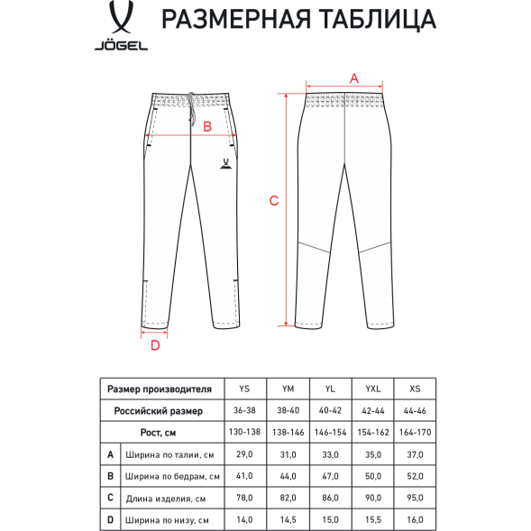 Брюки спортивные JOGEL CAMP 2 Lined Pants, темно-серый, детский
