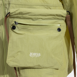 CHAQUETA CON CAPUCHA MIMETIC VERDE