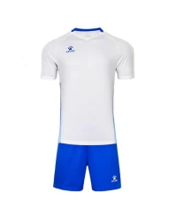 Футбольная форма KELME Short-Sleeved Football Suit (White/Blue)