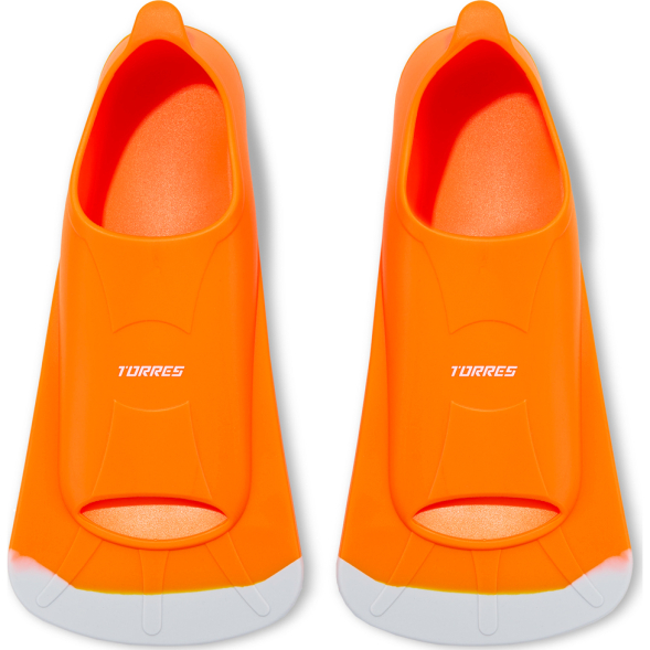 Ласты для бассейна TORRES F02, SWF022400GR, р. EU 32-34 (XXXS), салатово-серый