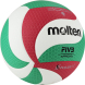 Мяч вол. MOLTEN V5M5000-DE р. 5, FIVB Approved, 18 панелей, ПУ Microfiber,клеен, бел.-кр.-зел.
