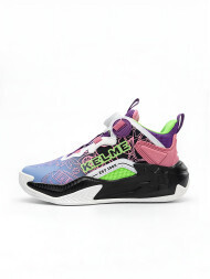 Детские баскетбольные кроссовки KELME Children's Basketball Shoes (Black/Violet)