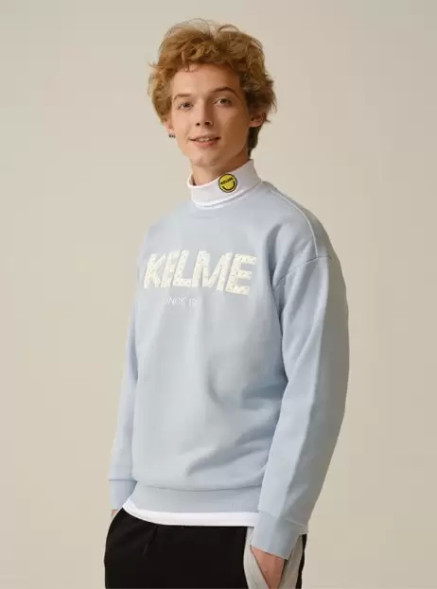Свитшот KELME Round Neck Sweater Light Blue