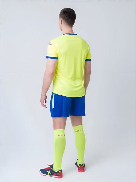 Футбольная форма KELME Short Sleeve Football Set (Light Green/Blue)