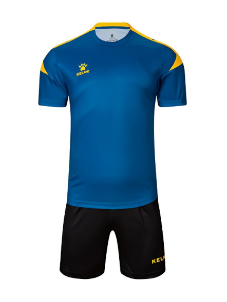 Футбольная форма KELME Short Sleeve Football Uniform (Blue/Black)