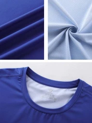 Детская футболка KELME Children's Crew Neck T-Shirt Blue