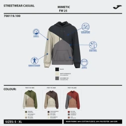 SUDADERA CON CAPUCHA MIMETIC MARRÓN