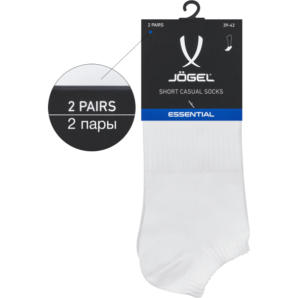 Носки низкие JÖGEL ESSENTIAL Short Casual Socks, белый
