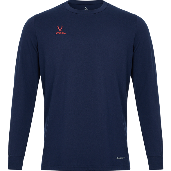 Футболка баскетбольная с длинным рукавом JÖGEL DIVISION PerFormDRY Pre-Match Longsleeve Jersey, темно-синий