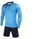 Детская вратарская форма KELME Goalkeeper L/S Suit Kid (Light Blue/Dark Blue)