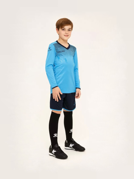 Детская вратарская форма KELME Goalkeeper L/S Suit Kid (Light Blue/Dark Blue)
