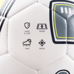 Мяч футб. TORRES BM 300, F323655, р.5, 32 пан.,ТПУ, 2подкл. слой, маш. сш., бело-серо-желтый