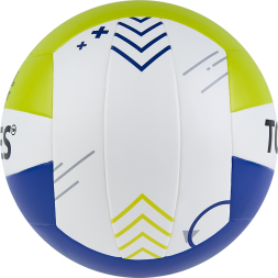 Мяч вол. TORRES BM400, V42315, р.5, синт. кожа (ТПУ), клееный, бут.кам., бело-сине-зелен