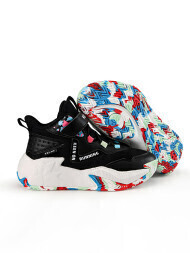 Детские баскетбольные кроссовки KELME Children's Basketball Shoes (White/Black)
