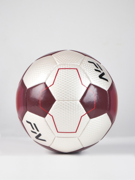 Футбольный мяч FN Football Ball (Машинная сшивка + Термосклейка) (White/Burgundy)