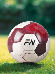 Футбольный мяч FN Football Ball (Машинная сшивка + Термосклейка) (White/Burgundy)