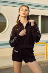 Свитшот KELME Half Cardigan Sweater Black