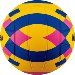 Мяч для водного поло MIKASA WP550C р 5,муж , резина, вес 400-450гр, желт-сине-роз