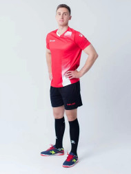 Футбольная форма KELME S/S Football Set (Red/Black)