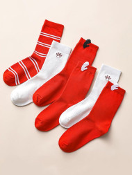 Носки (5 пар) KELME Sports socks (pack of 5 pairs) (Red/White)