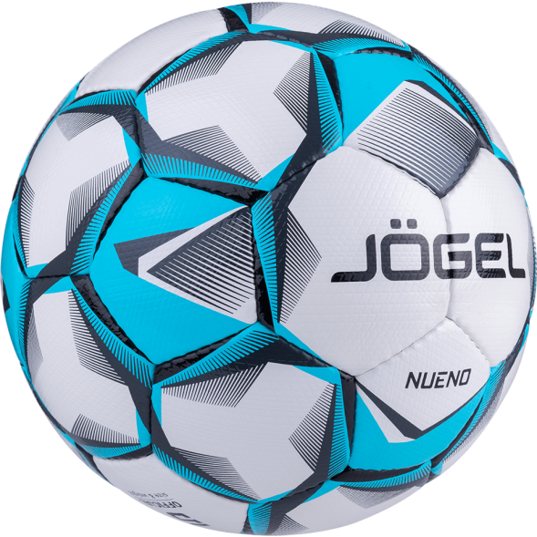 Мяч футбольный JOGEL Nueno №4, белый/голубой/черный