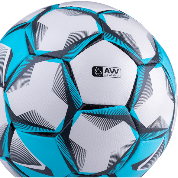 Мяч футбольный JOGEL Nueno №4, белый/голубой/черный