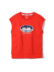 Детская майка KELME Girls Short Sleeve T-Shirt Red