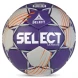 Мяч ганд. SELECT Ultimate Official EHF V24, 1612858999, Senior(р.3), EHF Appr, ПУ, руч.сш, фиол-сер