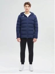 Пуховик KELME Short Cotton Clothes Dark Blue