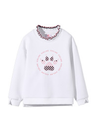 Детский свитшот KELME Girls Knitted Sweater White