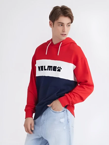 Худи KELME Hooded Sweater (Red/Dark Blue)