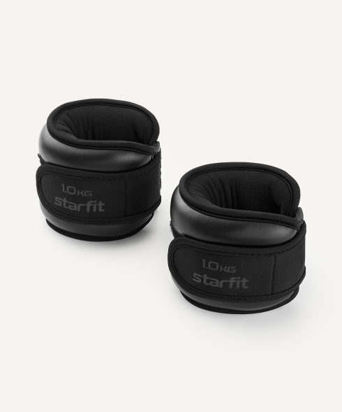 Утяжелители STARFIT WT-701, 1 кг, черный