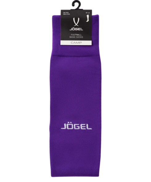 Гетры футбольные JOGEL CAMP BASIC SOCKS, фиолетовый/серый/белый