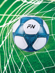 Футбольный мяч FN Football Ball (Машинная сшивка) (White/Blue)