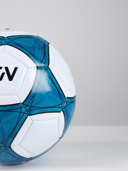 Футбольный мяч FN Football Ball (Машинная сшивка) (White/Blue)