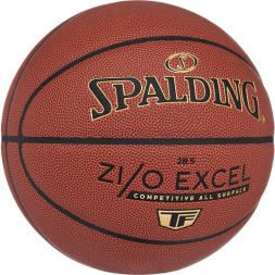 Мяч баск. SPALDING TF ZiO Excel, 76940z, р.7, композит. кожа (ПУ), коричнево-черный