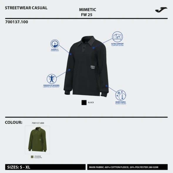 SUDADERA MIMETIC  
