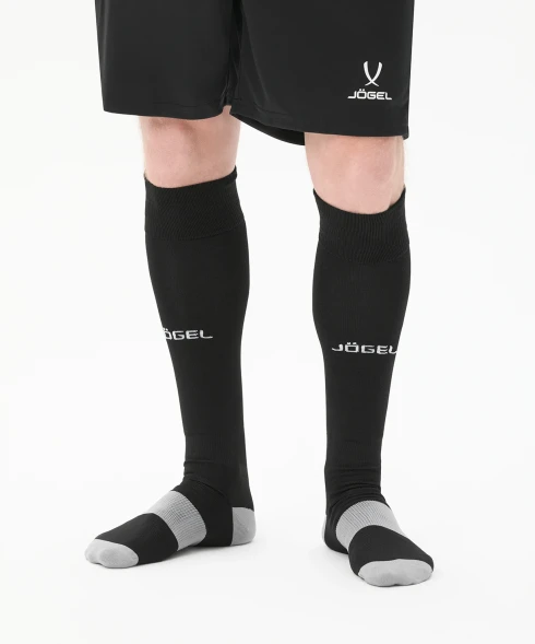 Гетры футбольные JOGEL CAMP BASIC SOCKS, черный/серый/белый