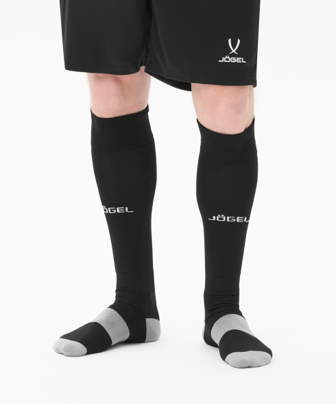 Гетры футбольные JOGEL CAMP BASIC SOCKS, черный/серый/белый