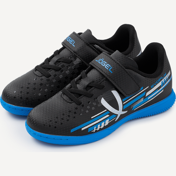 Бутсы зальные JOGEL Evofly IN Talant Black/blue, детский