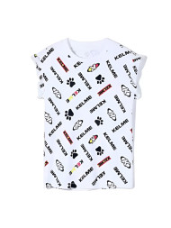 Детская майка KELME Girls Short Sleeve T-Shirt White