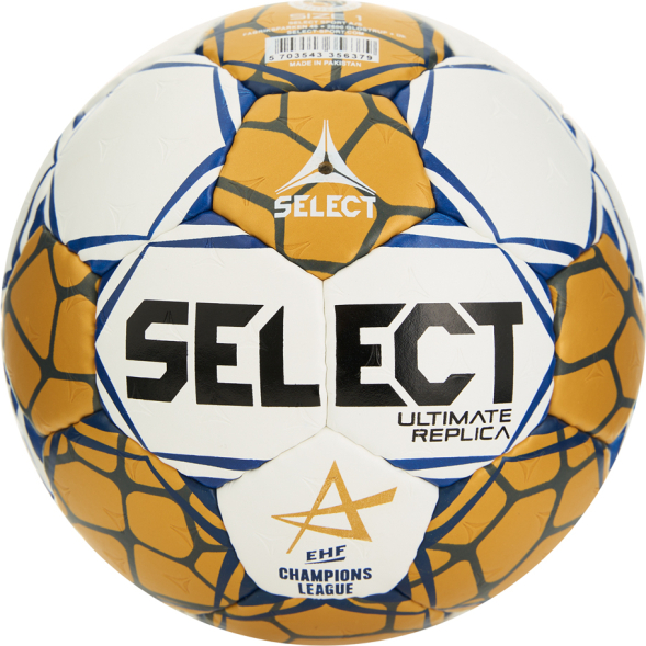 Мяч ганд. SELECT Ultimate Replica v24 , 1670850990, р.1, EHF Appr, ПУ, руч.сш, золотисто-белый