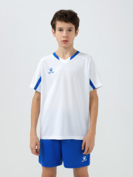 Детская футбольная форма KELME Short-Sleeved Football Suit (White/Blue)