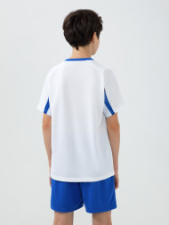 Детская футбольная форма KELME Short-Sleeved Football Suit (White/Blue)