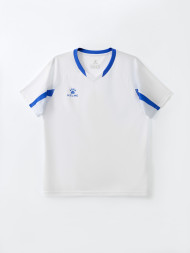Детская футбольная форма KELME Short-Sleeved Football Suit (White/Blue)