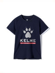 Детская футболка KELME Boys Short Sleeve T-Shirt Dark Blue